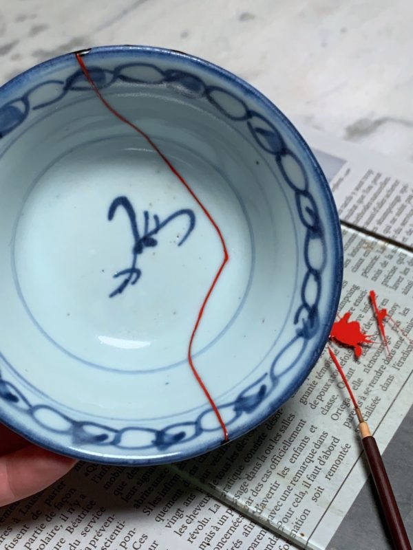 Cours de réparation de céramique en Kintsugi