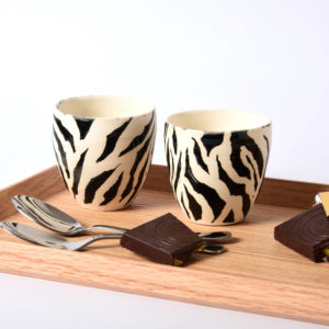 Tasse à expresso Zèbre