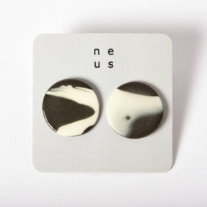 Boucles d'oreilles Disque Kemuri à clou, taille L