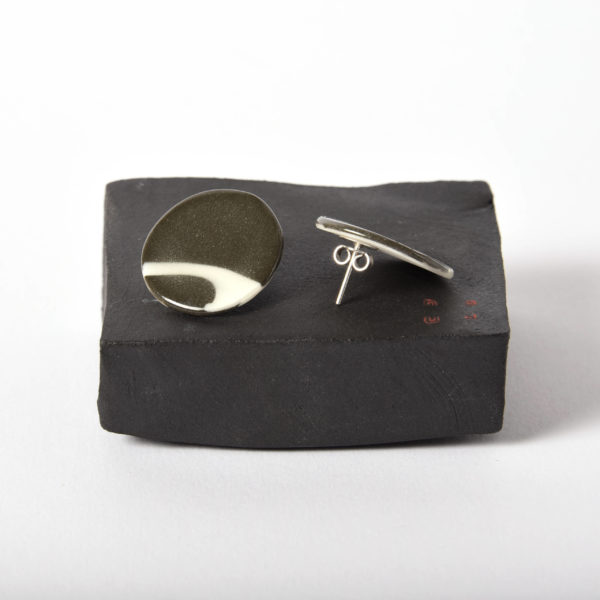 Boucles d'oreilles Disque Kemuri à clou, taille L