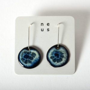 Boucles d'oreilles Disque Univers à suspente, taille L