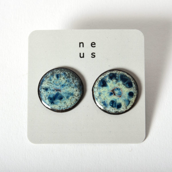 Boucles d'oreilles Disque Univers à clou, taille L