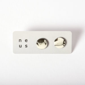 Boucles d'oreilles Disque Kemuri à clou, taille S