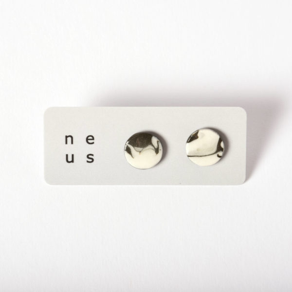 Boucles d'oreilles Disque Kemuri à clou, taille S