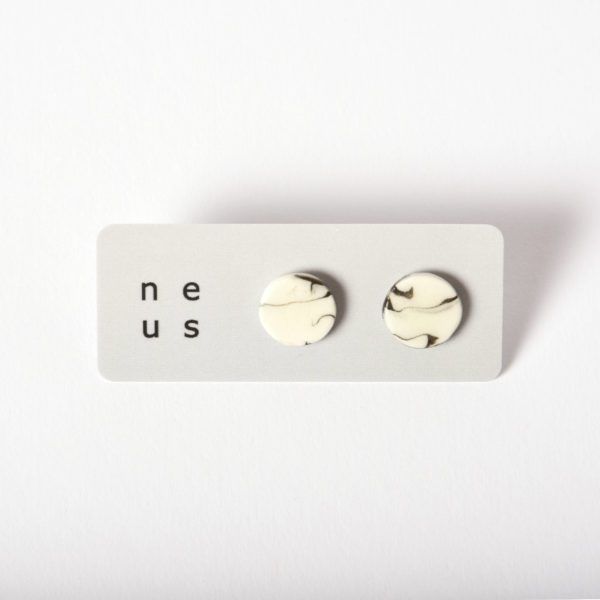 Boucles d'oreilles Disque Kemuri à clou, taille S