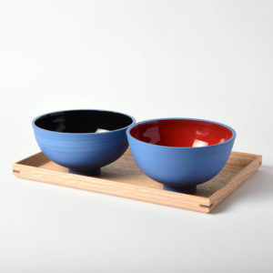 Bol à céréales Urushi bleu