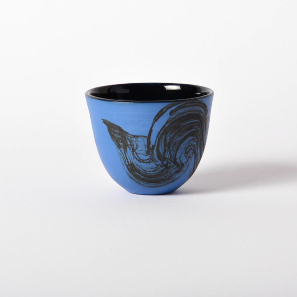 Tasse à espresso Nami noir/bleu