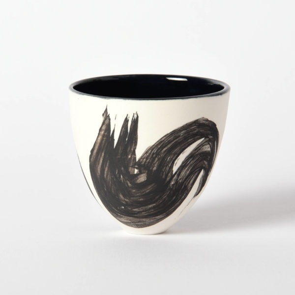 Tasse à espresso Nami noir/blanc