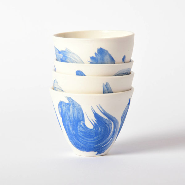 Tasse à espresso Nami bleu/blanc