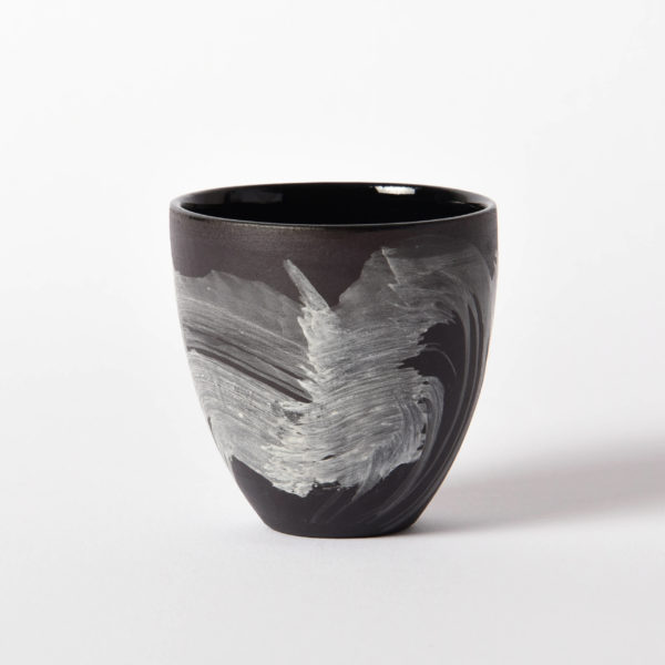Tasse à espresso Nami blanc/noir