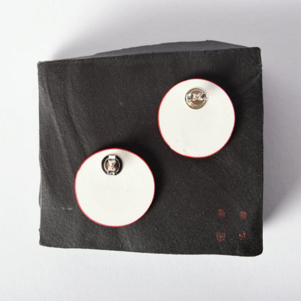 Boucles d'oreilles Disque Tsubaki à clou, taille M
