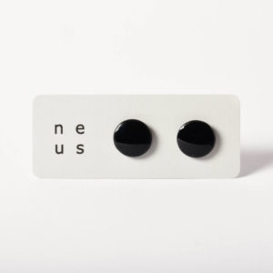 Boucles d'oreilles Disque Sumi à clou, taille XS
