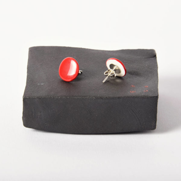 Boucles d'oreilles Disque Tsubaki à clou, taille XS