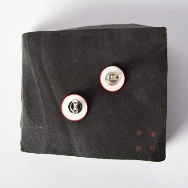 Boucles d'oreilles Disque Tsubaki à clou, taille XS