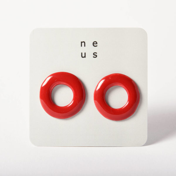 Boucles d'oreilles Donut Tsubaki à clou, taille M