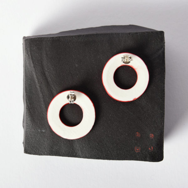 Boucles d'oreilles Donut Tsubaki à clou, taille M