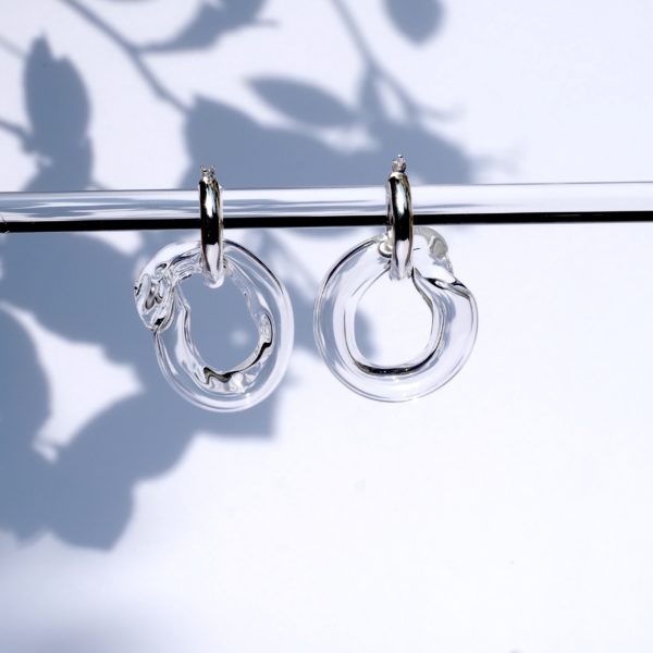 glassearrings-bubbles-clear-hoops-chunky