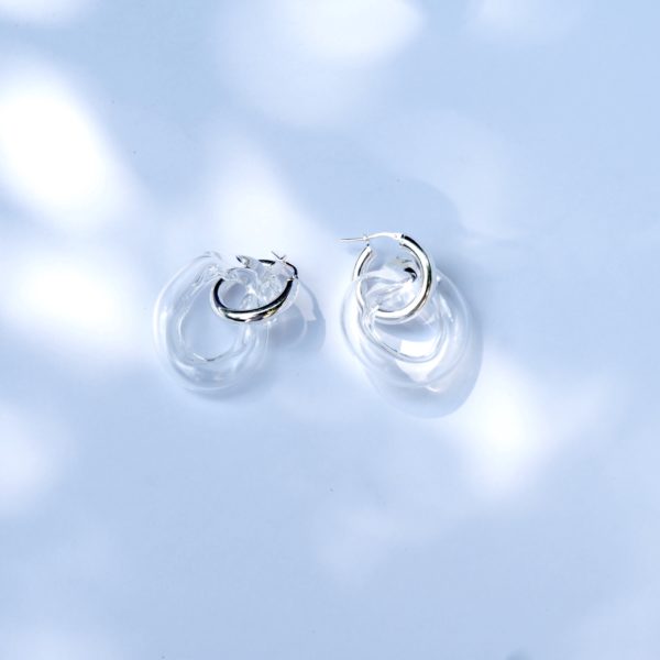 glassearrings-bubbles-clear-hoops-chunky