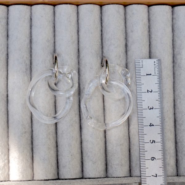 glassearrings-bubbles-clear-hoops-double