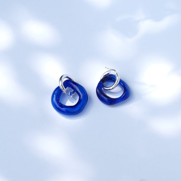 glassearrings-bubbles-dark_blue-hoops-chunky