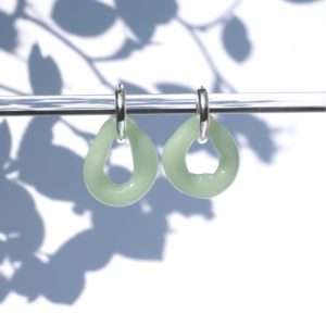 glassearrings-bubbles-green_jade-hoops-chunky