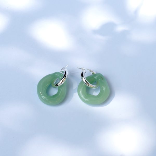 glassearrings-bubbles-green_jade-hoops-chunky