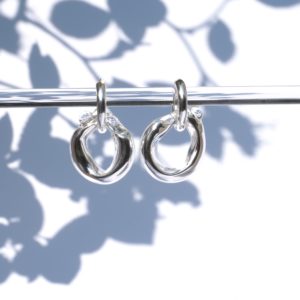 glassearrings-bubbles-mirror-hoops-chunky