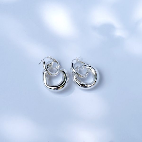 glassearrings-bubbles-mirror-hoops-chunky